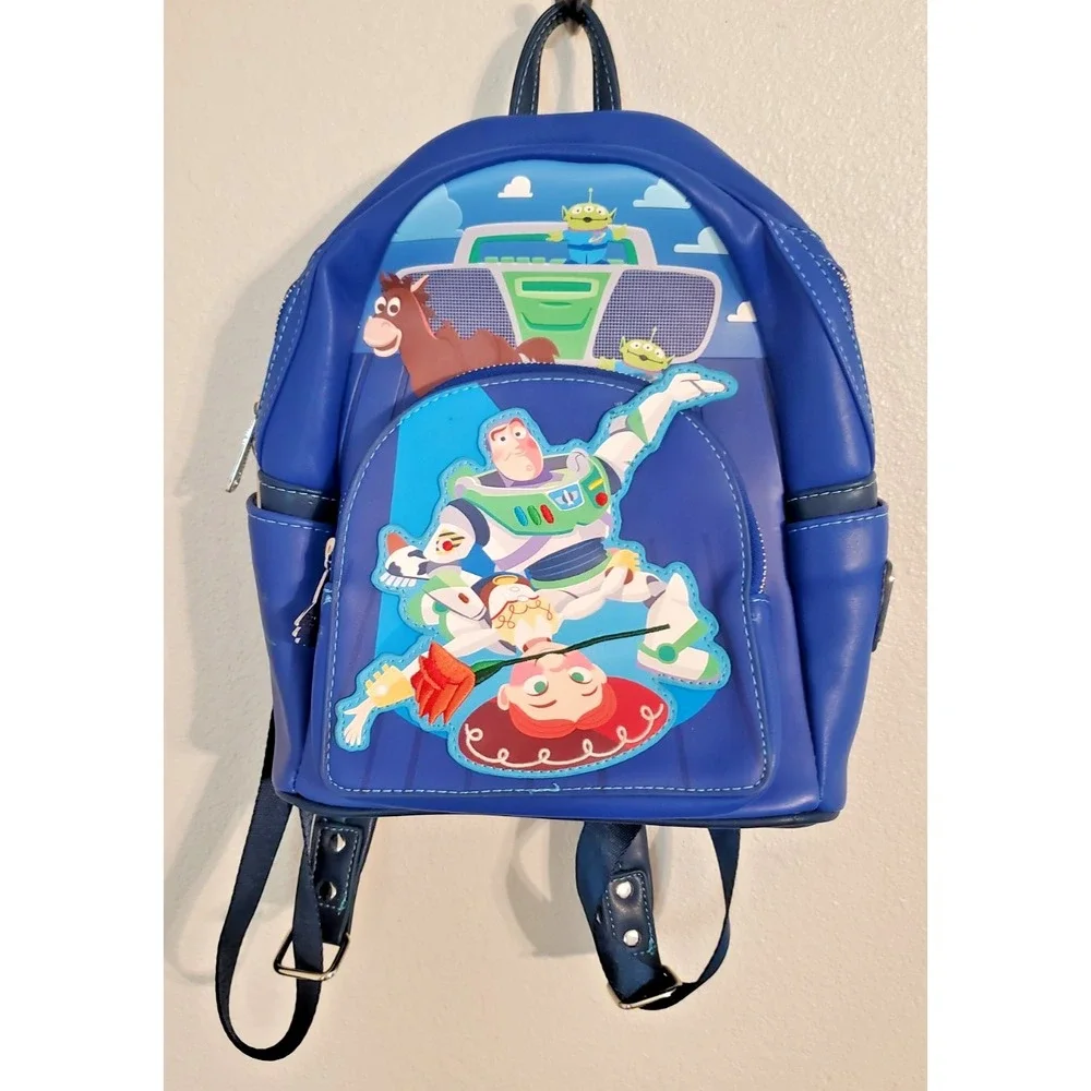 Pixar Moments Toy Story Jessie & Buzz Loungefly Mini Backpack NWT